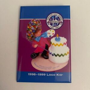 Annalee Doll Society 15th Anniversary 1998 button